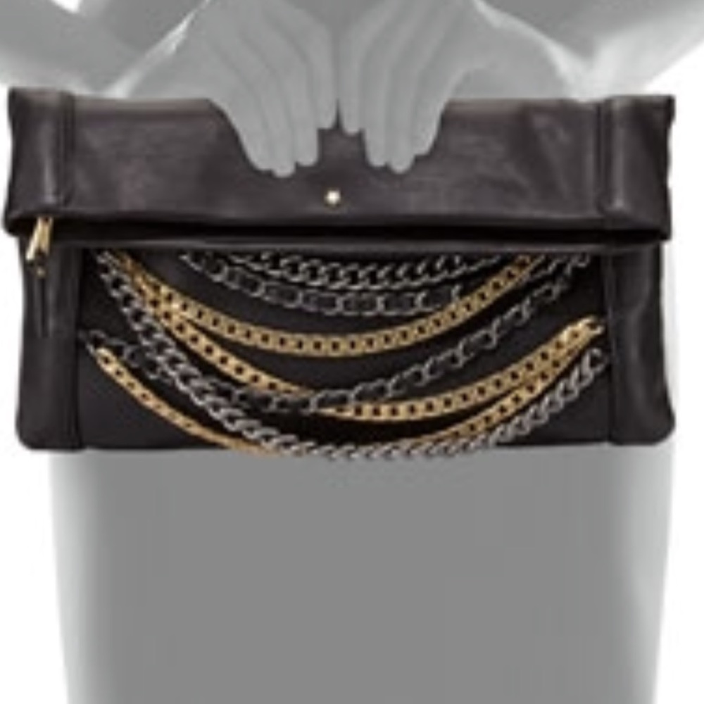 ASH Domino Chain Foldover Clutch